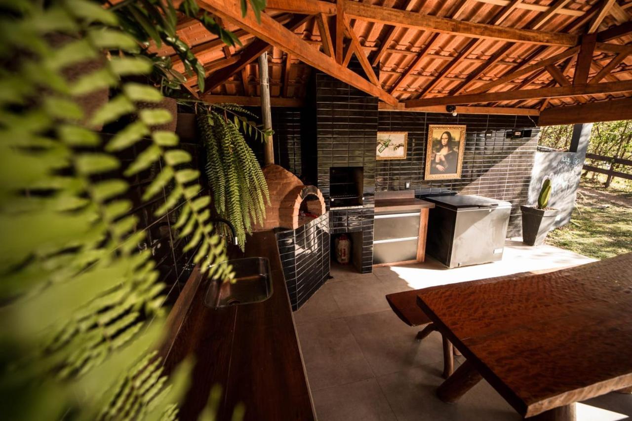 Casa De Campo Com Piscina Cascata Artificial เซาโลว์เรงโซ ภายนอก รูปภาพ